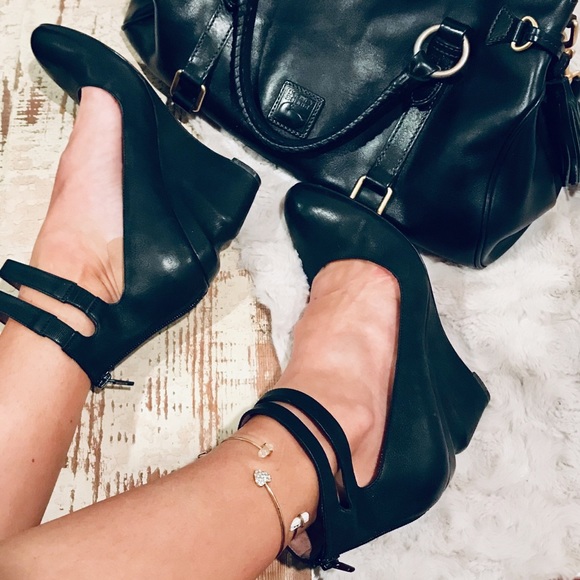 luxury rebel Shoes - Luxury Rebel Black wedge heel